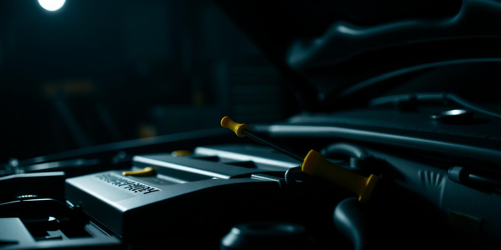 Motor automotivo em destaque